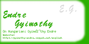 endre gyimothy business card